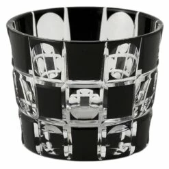 KIMOTO GLASS TOKYO KUROCO Edo Kiriko Sake Cup Ichimatsu