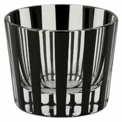 KIMOTO GLASS TOKYO KUROCO Edo Kiriko Sake Cup Stripe