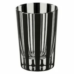 KIMOTO GLASS TOKYO KUROCO Edo Kiriko Shot Glass Stripe