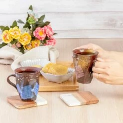 Kutani Ware Porcelain Paired Gold And Silver Flakes Mugs Gindami -Global Kitchen Japan Shop KutaniWarePorcelainPairedGoldandSilverFlakesMugsGindamiK7 944 3