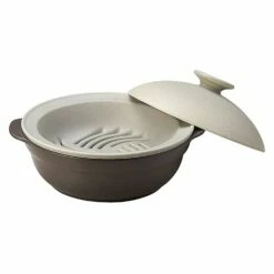 M.STYLE Karl Ceramic Induction Donabe Casserole And Steamer Insert -Global Kitchen Japan Shop M.STYLEKarlCeramicInductionDonabeCasseroleandSteamerInsertKAL0208BE KAL0218BE 6