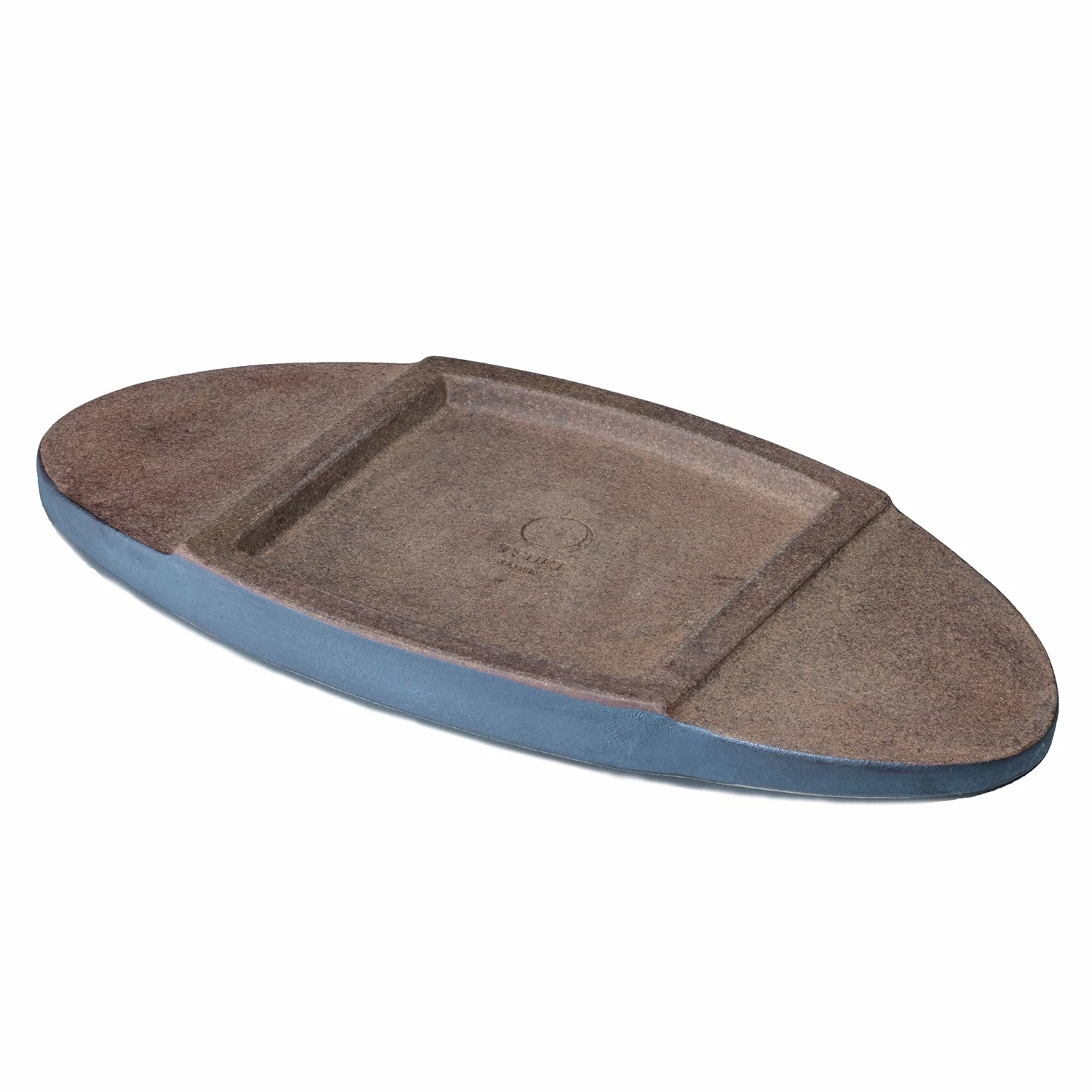 Marumi Yasuda Kawara TSUKI Ceramic Flat Oval Plate 2 Marumi Yasuda Kawara TSUKI Ceramic Flat Oval Plate - Image 2