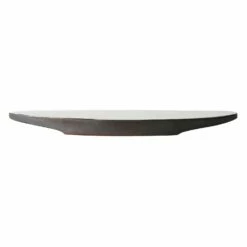 Marumi Yasuda Kawara YUKI Ceramic Flat Oval Plate