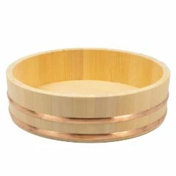 Miyabi Urushi Hangiri Sawara Wooden Rice Mixing Bowl