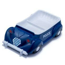 Niimi Melamine 3D Police Car Hand-Painted Kids Plate