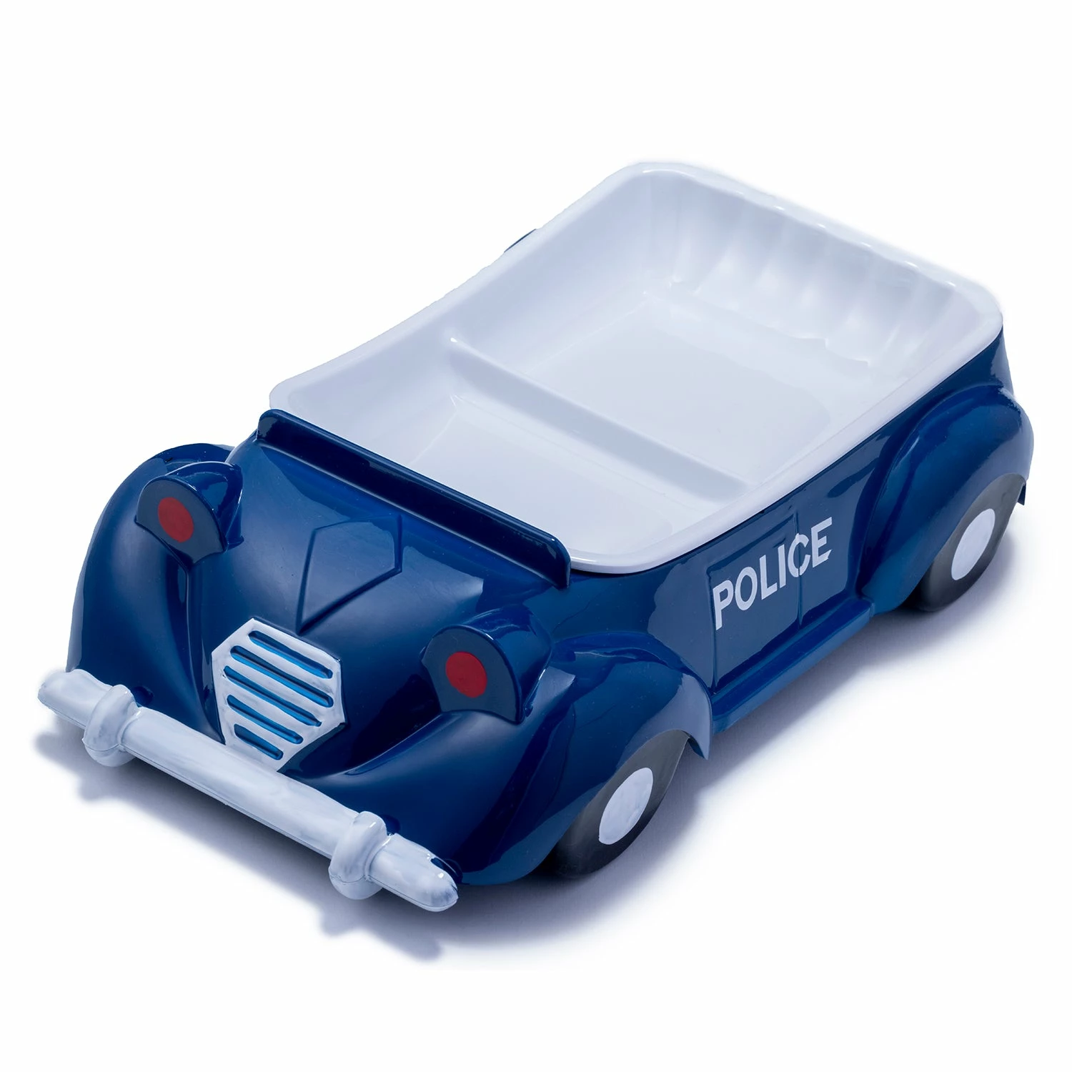 Niimi Melamine 3D Police Car Hand-Painted Kids Plate 1 Niimi Melamine 3D Police Car Hand-Painted Kids Plate