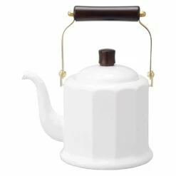 Noda Horo Enamelware Induction Dodecagonal Classic Kettle -Global Kitchen Japan Shop NodaHoroEnamelwareInductionDodecagonalClassicKettle 3