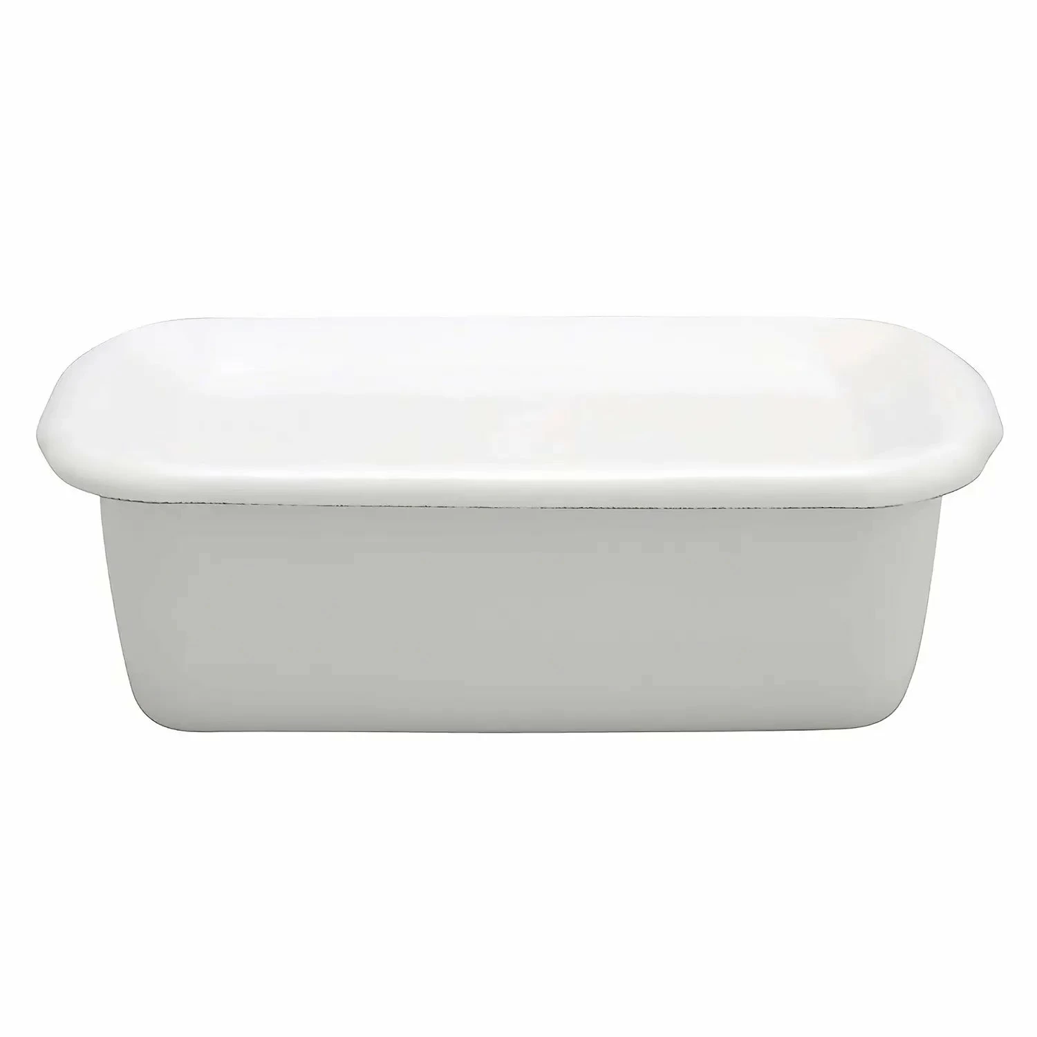 Noda Horo White Series Enamel Rectangle Deep Food Containers With Enamel Lid 3 Noda Horo White Series Enamel Rectangle Deep Food Containers With Enamel Lid - Image 3