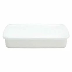 Noda Horo White Series Enamel Rectangle Shallow Food Containers With Lid 8 Noda Horo White Series Enamel Rectangle Shallow Food Containers With Lid -Global Kitchen Japan Shop NodaHoroWhiteSeriesEnamelRectangleShallowFoodContainerswithLid 3