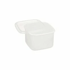 Noda Horo White Series Enamel Square Food Containers With Lid -Global Kitchen Japan Shop NodaHoroWhiteSeriesEnamelSquareFoodContainerswithLid 4