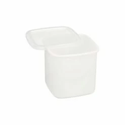 Noda Horo White Series Enamel Square Food Containers With Lid -Global Kitchen Japan Shop NodaHoroWhiteSeriesEnamelSquareFoodContainerswithLid 5