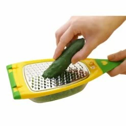 Nonoji ABS Resin Grater With Container -Global Kitchen Japan Shop NonojiABSResinGraterwithContainerLDS 07GY 3