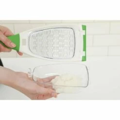 Nonoji ABS Resin Daikon Radish Grater With Container -Global Kitchen Japan Shop NonojiStainlessSteelRadishGraterLDS 02 3