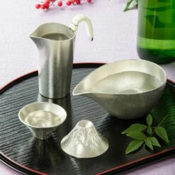Nousaku Hand-Crafted Cast Tinware Mount Fuji Cold Sake Guinomi Cup 40ml -Global Kitchen Japan Shop NousakuHand CraftedCastTinwareMountFujiColdSakeGuinomiCup40ml 3 ebcc9858 cdb7 402f b7e1 bba9af50750a
