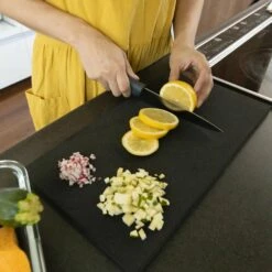 Parker Asahi Cookin' Cut Synthetic Rubber Antibacterial Cutting Board Black -Global Kitchen Japan Shop ParkerAsahiCookin CutSyntheticRubberAntibacterialCuttingBoardBlack 5