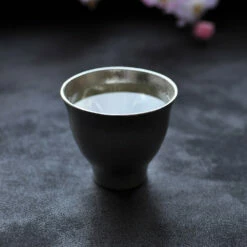 Hiracle Tinware Guinomi Sakura Sake Cup -Global Kitchen Japan Shop RSK9501 3