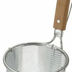 Three Snow Stainless Steel Deep Ramen Tebo Noodle Strainer Round Base -Global Kitchen Japan Shop Shin EtsuStainlessSteelRamenTeboHeavy DutyDeepNoodleStrainer 4