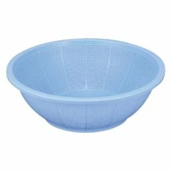 Shinkigosei Plastic Shallow Strainer Blue
