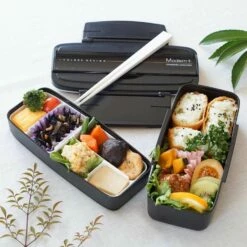 Skater Modern+ Polypropylene Shokado 2-Tier Bento Lunch Box -Global Kitchen Japan Shop SkaterModern PolypropyleneShokado2 TierBentoLunchBox12195 1 POW5S 3