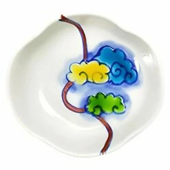 Soukyu Porcelain Lucky Charm Koduke Tiny Bowl Iridescent Clouds
