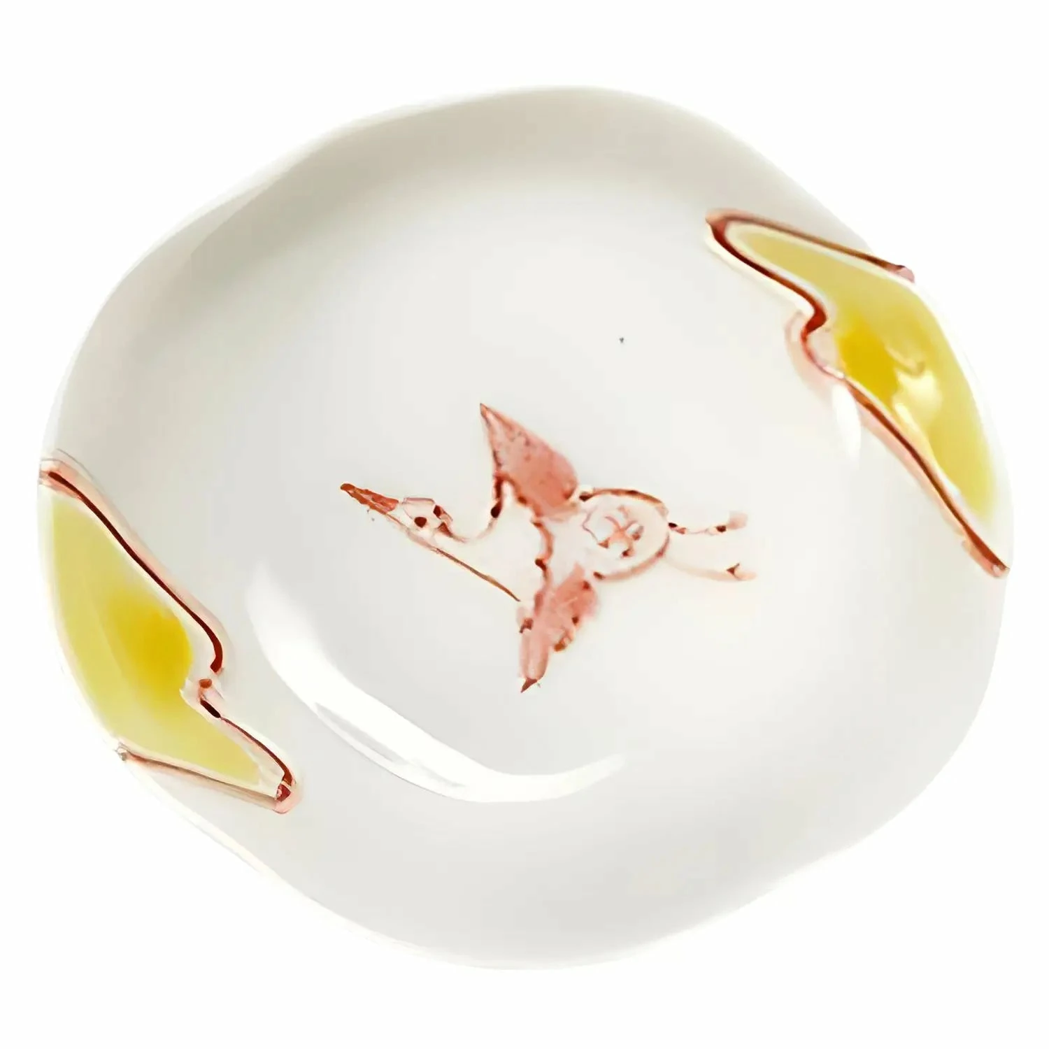 Soukyu Porcelain Lucky Charm Koduke Tiny Bowl Red Crane 1 Soukyu Porcelain Lucky Charm Koduke Tiny Bowl Red Crane