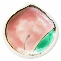 Soukyu Porcelain Lucky Charm Mamezara Plate Peach