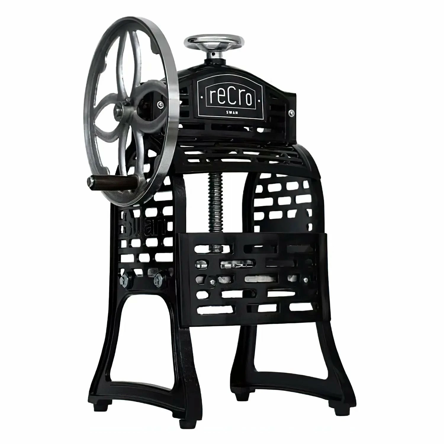 Swan Recro Cast Iron Manual Shaved Ice Machine 1 Swan Recro Cast Iron Manual Shaved Ice Machine