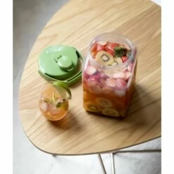 TAKEYA Polyethylene Terephthalate Sealed Square Fruit Liquor Bottle -Global Kitchen Japan Shop TAKEYAPolyethyleneTerephthalateSealedSquareFruitLiquorBottle524455 5