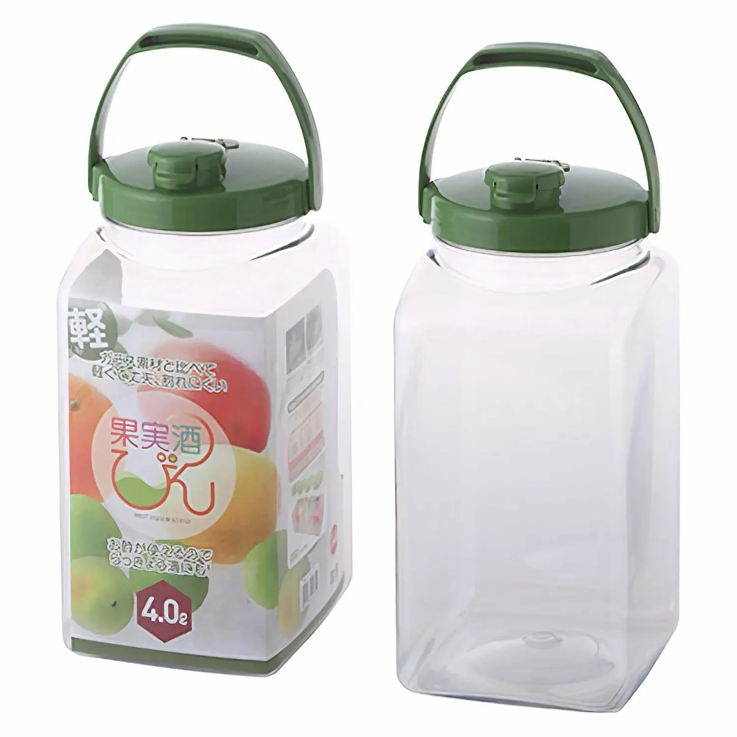 TAKEYA Polyethylene Terephthalate Square Fruit Liquor Bottle 4 TAKEYA Polyethylene Terephthalate Square Fruit Liquor Bottle - Image 4