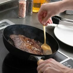 TAKUMI JAPAN Magma Plate Iron Frying Pan -Global Kitchen Japan Shop TAKUMIJAPANMagmaPlateIronFryingPan 7