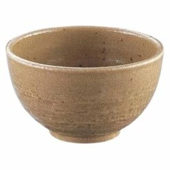 TKG Mino Ware Pottery Rice Bowl Karatsu 12.4cm