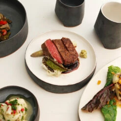 Marumi Yasuda Kawara YUKI Ceramic Flat Oval Plate -Global Kitchen Japan Shop TSUKIandYUKI 1 91c9a949 6197 41df ae82 c079acbc8001