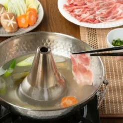 Takekoshi Stainless Steel Shabu Shabu Hot Pot Kiko -Global Kitchen Japan Shop TakekoshiStainlessSteelShabuShabuHotPotKiko 2