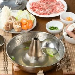 Takekoshi Stainless Steel Shabu Shabu Hot Pot Kiko -Global Kitchen Japan Shop TakekoshiStainlessSteelShabuShabuHotPotKiko 3