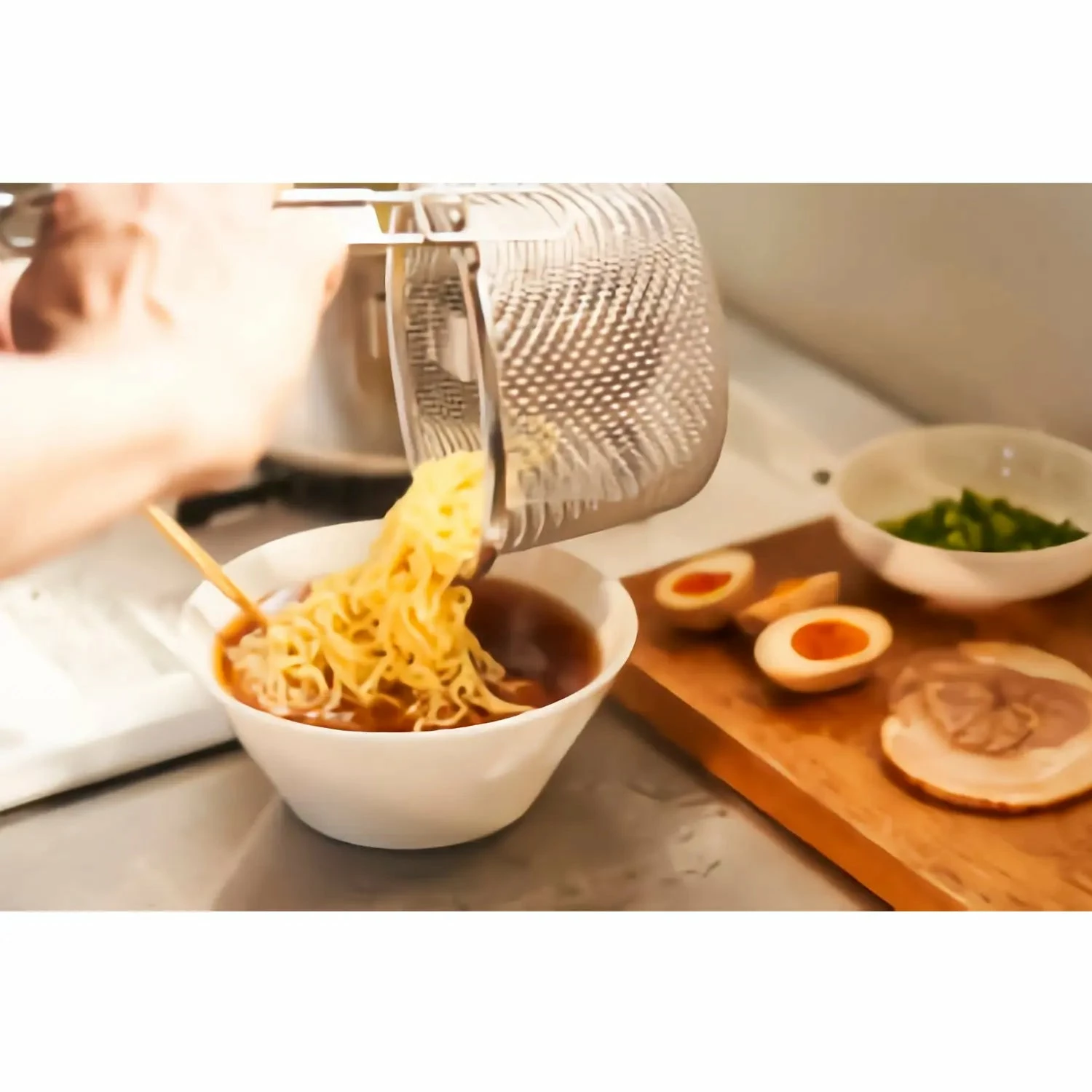 Three Snow Stainless Steel Ramen Tebo Noodle Strainer For Household Use 8 Three Snow Stainless Steel Ramen Tebo Noodle Strainer For Household Use - Image 8