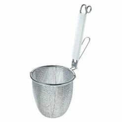Three Snow Stainless Steel Tebo Noodle Strainer Round Base With Silicone Handle