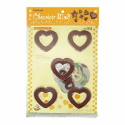 TIGERCROWN Polystyrene Heart Lolly Chocolate Mold -Global Kitchen Japan Shop TigercrownPolystyreneHeartLollyChocolateMold 4