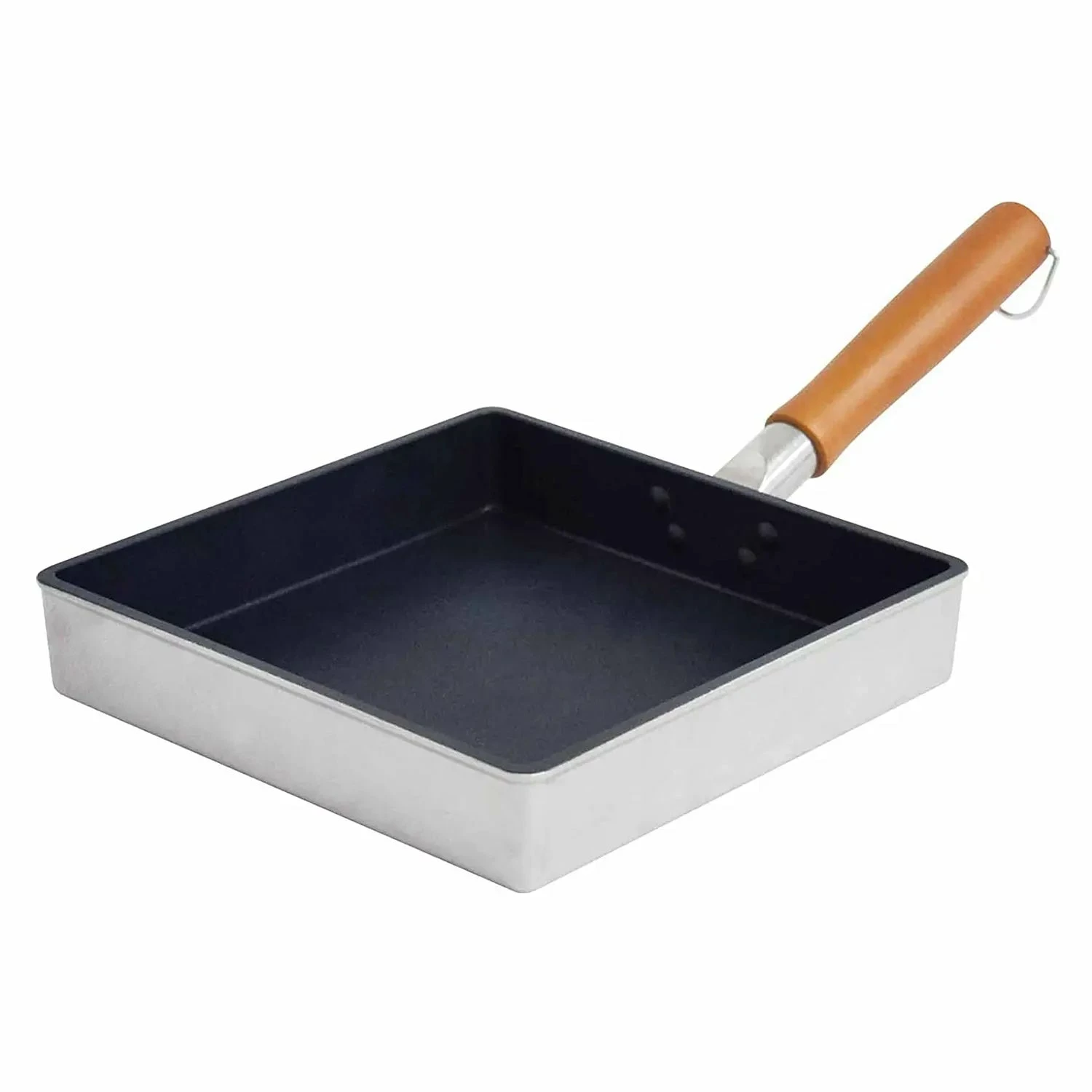Urushiyama Die-Cast Aluminium Non-Stick Square Tamagoyaki Rolled Omelette Pan 21cm 1 Urushiyama Die-Cast Aluminium Non-Stick Square Tamagoyaki Rolled Omelette Pan 21cm