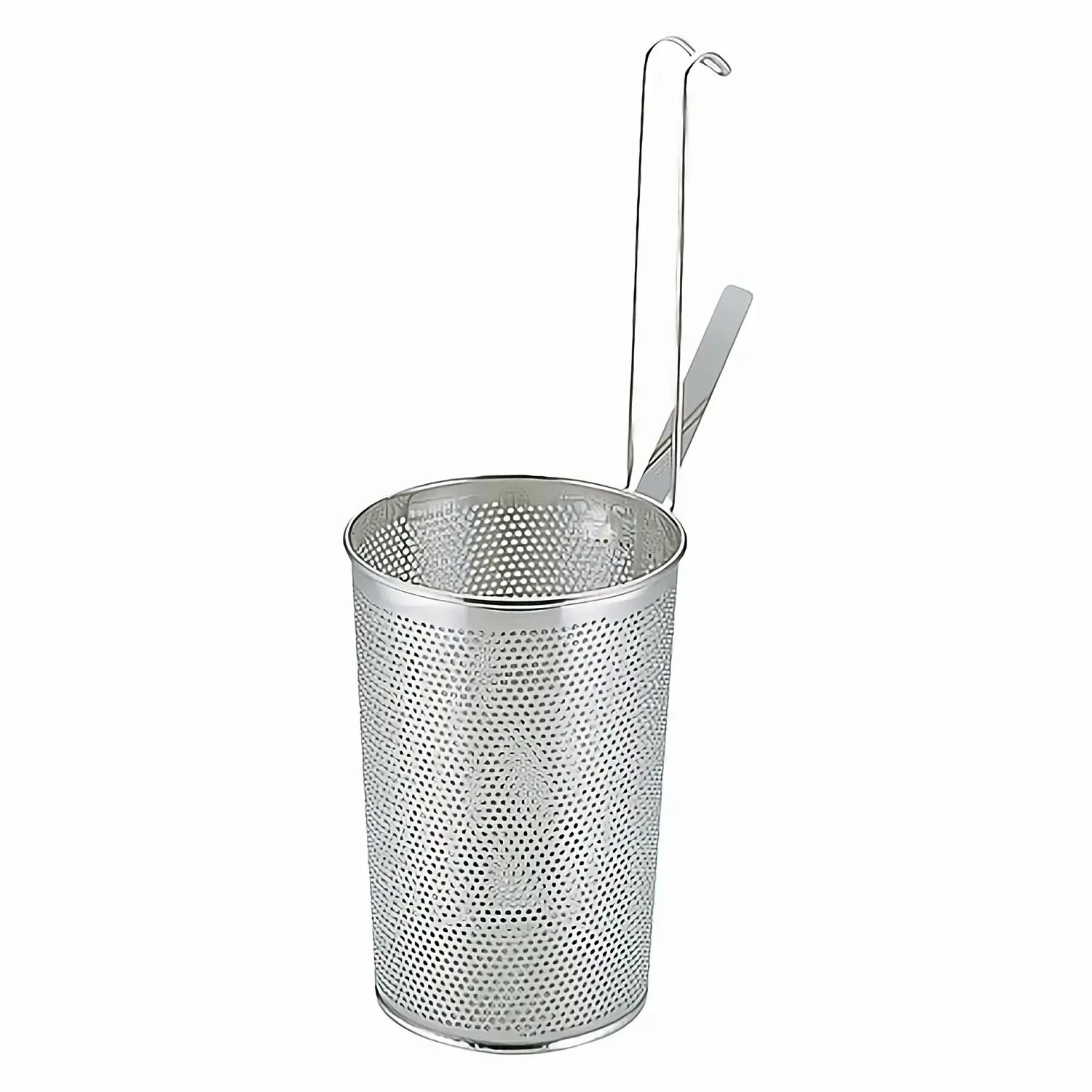 YUKIWA Stainless Steel Perforated Deep Tebo Noodle Strainer Flat Base 1 YUKIWA Stainless Steel Perforated Deep Tebo Noodle Strainer Flat Base