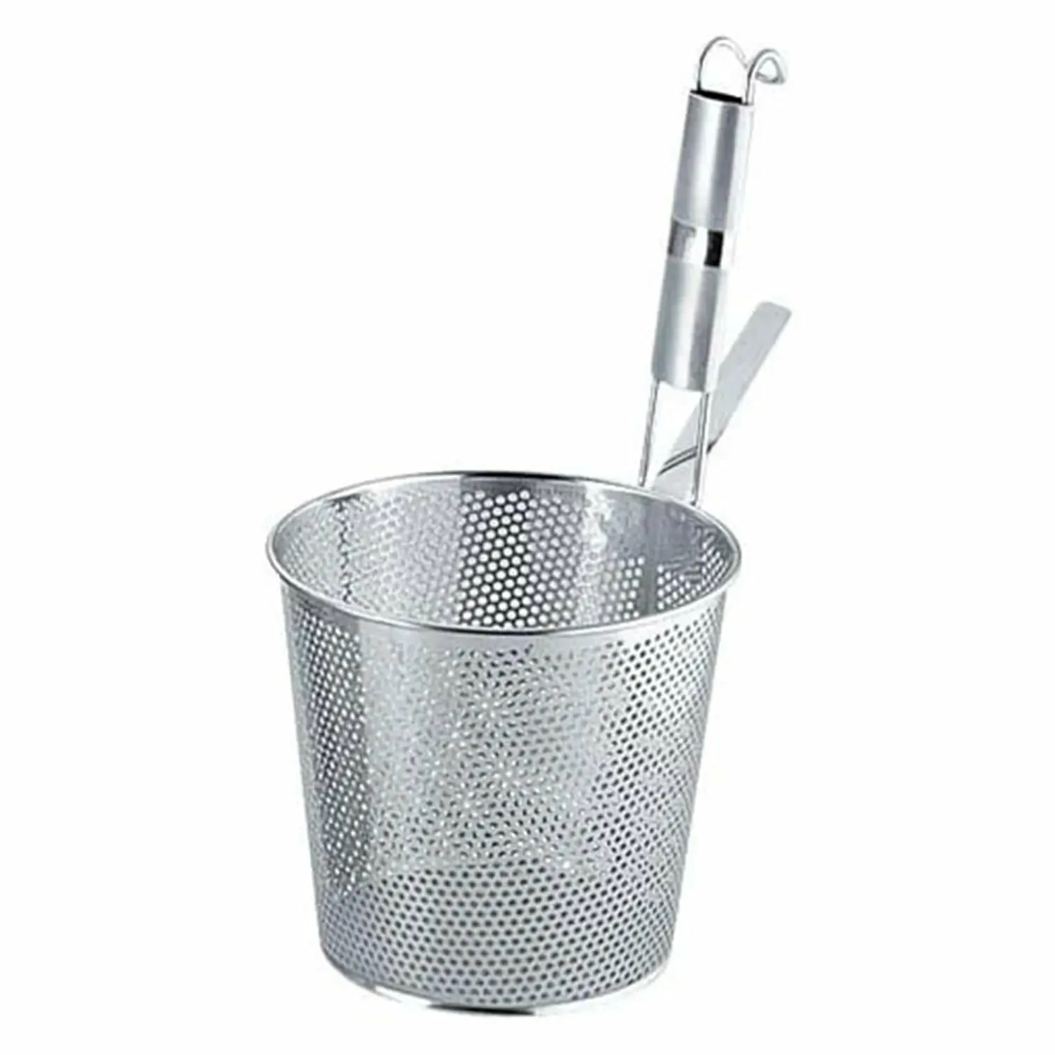 YUKIWA Stainless Steel Perforated Udon Tebo Noodle Strainer Flat Base With Metal Handle 1 YUKIWA Stainless Steel Perforated Udon Tebo Noodle Strainer Flat Base With Metal Handle