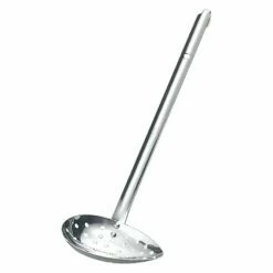 YUKIWA Stainless Steel Side-Scooping Ladle With Holes