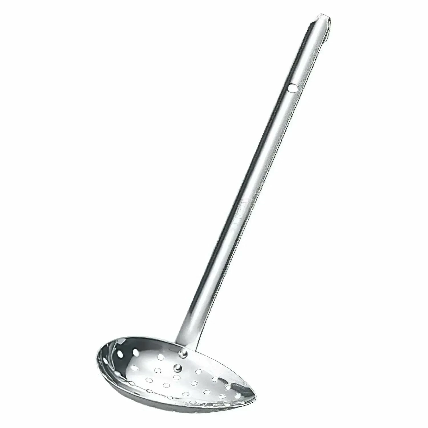 YUKIWA Stainless Steel Side-Scooping Ladle With Holes 1 YUKIWA Stainless Steel Side-Scooping Ladle With Holes
