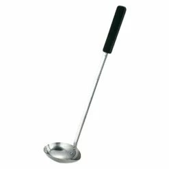 YUKIWA Stainless Steel Side-Scooping Long Ladle