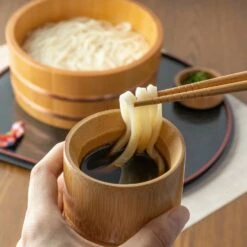 Yamashita Kogei Soba Choko & Condiment Cup Set -Global Kitchen Japan Shop YamacohWoodenUdonNoodleTub 6