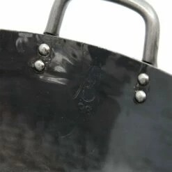 Yamada Hammered Iron Double-Handle Deep Wok (1.2mm Thickness) -Global Kitchen Japan Shop YamadaHammeredIronDouble HandleDeepWok 1.2mmThickness 4