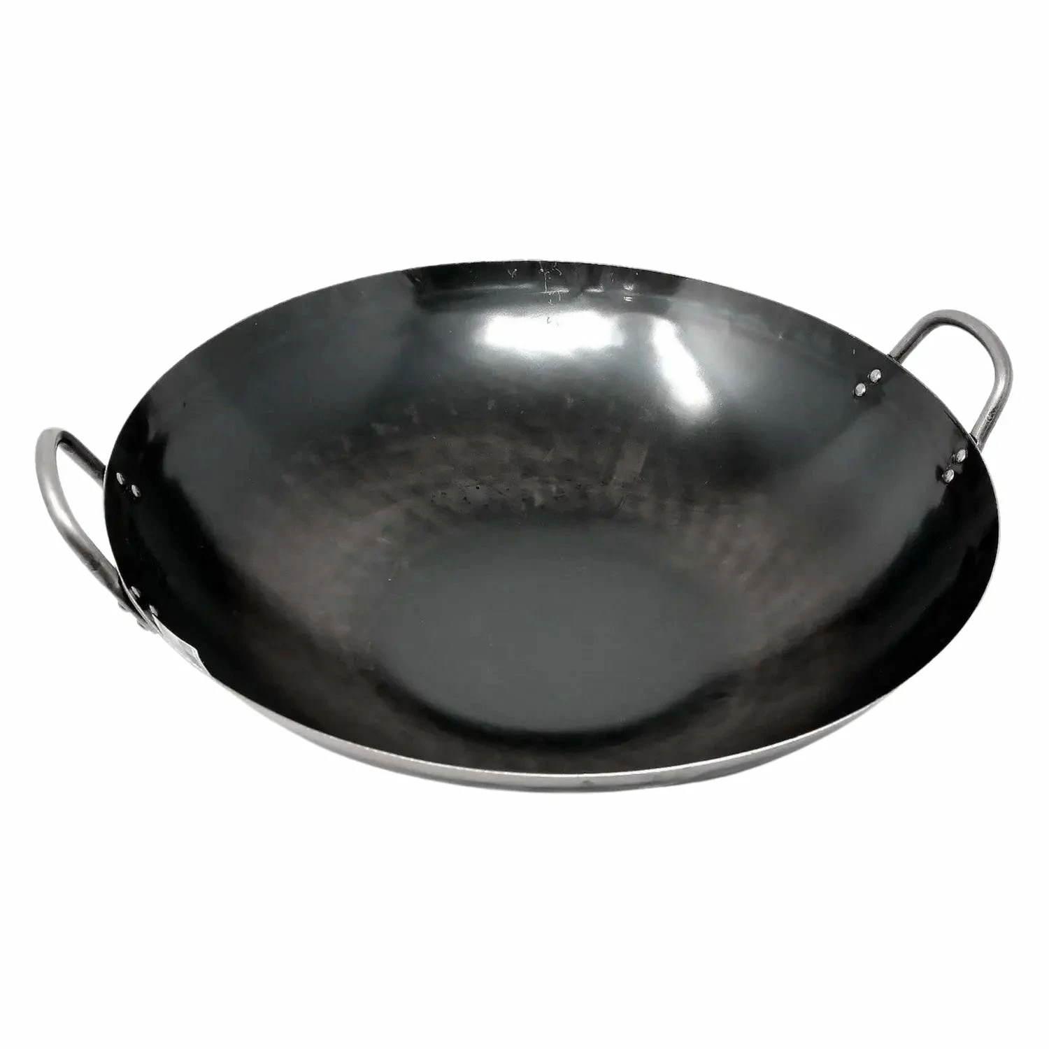 Yamada Hammered Iron Double-Handle Wok (1.2mm Thickness) 1 Yamada Hammered Iron Double-Handle Wok (1.2mm Thickness)
