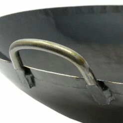 Yamada Hammered Iron Welded Double-Handle Wok (1.2mm Thickness) -Global Kitchen Japan Shop YamadaHammeredIronWeldedDouble HandleWok 1.2mmThickness 3