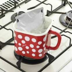 Yutaka Horo Enameled Multi Square Pot Fluffy Flower -Global Kitchen Japan Shop YutakaHoroEnameledMultiSquarePot 3