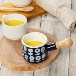 Yutaka Horo Plune Enameled Petit Milk Pan Candy Flower 15 Yutaka Horo Plune Enameled Petit Milk Pan Candy Flower -Global Kitchen Japan Shop YutakaHoroPluneEnameledPetitMilkPanCandyFlower 5