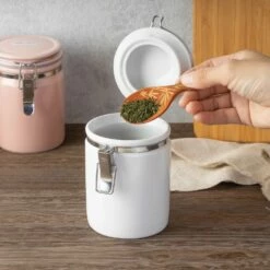 ZERO JAPAN Mino Ware Ceramic Tea Canister 100 17 ZERO JAPAN Mino Ware Ceramic Tea Canister 100 -Global Kitchen Japan Shop ZEROJAPANMinoWareCeramicTeaCanister100 3